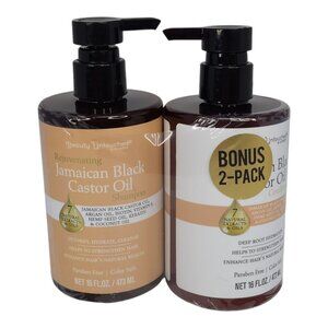 Beauty Untouched Jamaican Black Castor Oil Shampoo & Conditioner Bundle 16oz ea